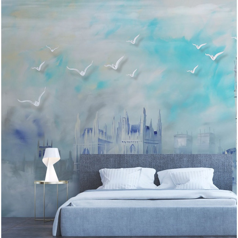 Abcde Wall Mural, 35" L x 55" W