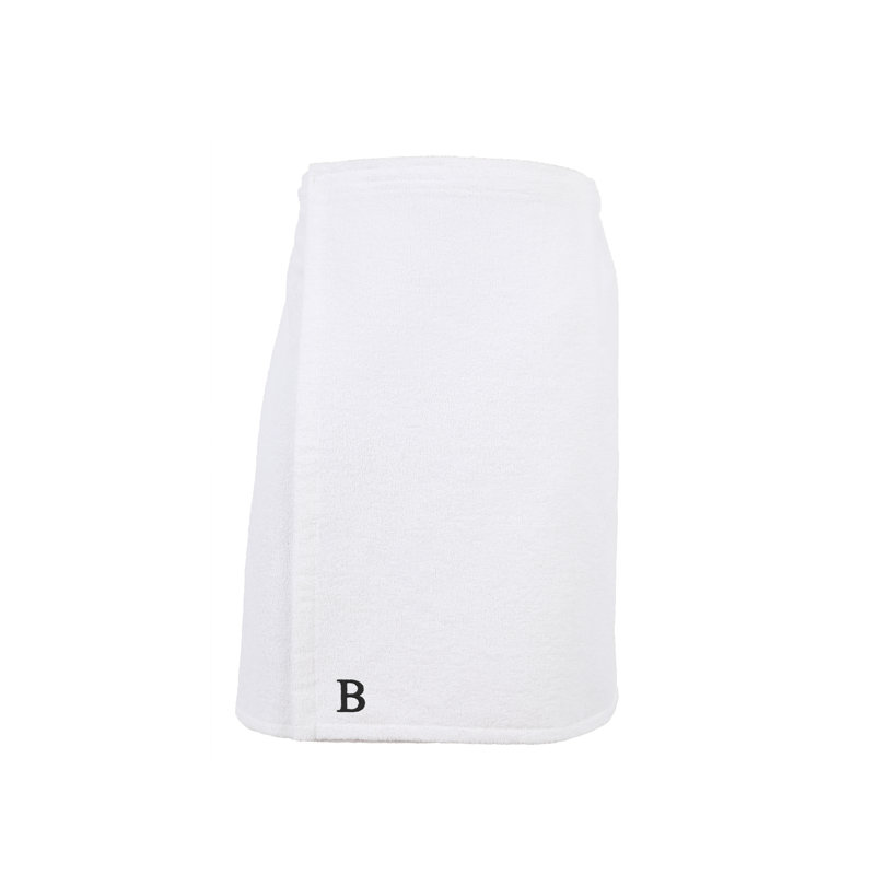 Serviette de bain Lauver, Blanc, B