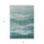 Tapis bleu sarcelle et turquoise 8 'X 10'