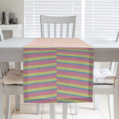 Fractured Stripes Table Runner