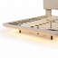 Grand lit plateforme tapissier