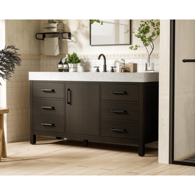 60 inch Single Bathroom Vanity_Traditional_VF60660