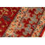 Tapis rouge / doré clair / gris en laine noué à la main de style oriental Paavali 6 pi 10 po x 9 pi 6 po
