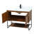 Rozell 40'' Single Bathroom Vanity with Engineered Marble Top-1983826352