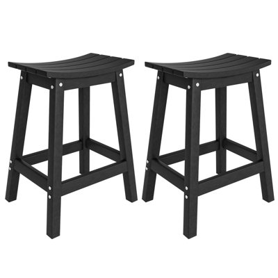 Ensemble de 2 tabourets de bar d'extérieur