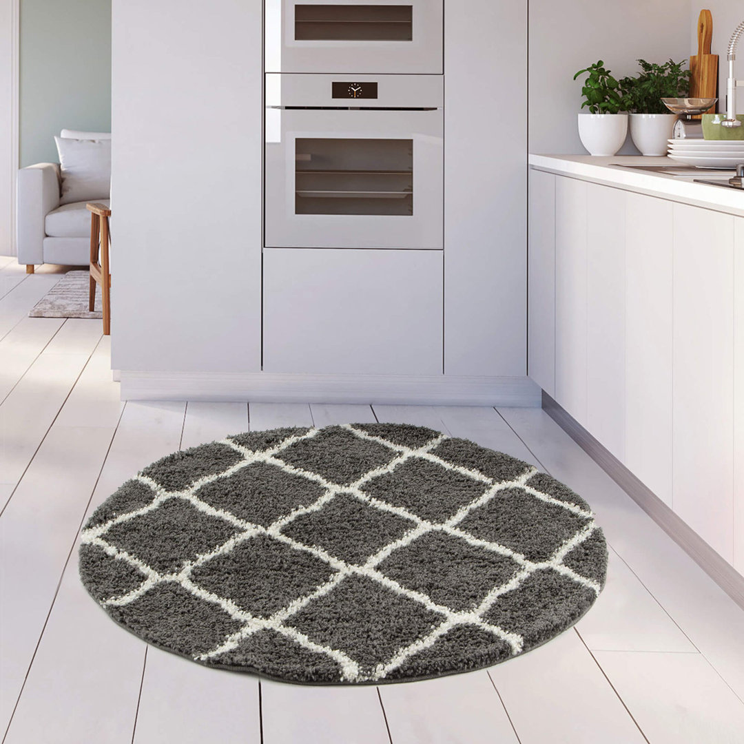 Myshaggy Collection Rugs Moroccan Design in Dark Grey