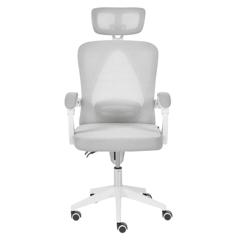 Beliani SERANEV Office Chair with Headrest, Grey