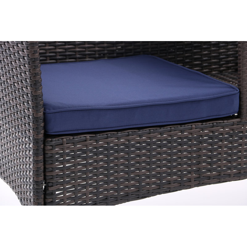 Ensemble de causeuse de patio pour l'extérieur, Brun