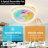 18.8" RGB Flush Mount Ceiling Fan With Lights, Ceiling Fan Lights With Faceted Shade,Remote Control, 6 Speeds, Dimmable LED for Bedroom & Living Spaces-158235894
