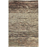 Hand-Knotted High-Quality Brown and Beige Area Rug