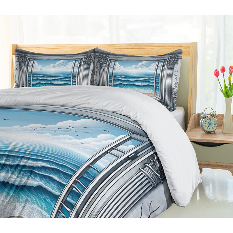 Ocean Duvet Cover, King Duvet Cover + 2 Standard Shams
