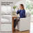 Bronte 24" Wide Country Farmhouse Linen Down Fill Upholstered Dining Armchair