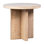 Harley 24" Round Reclaimed Pine White Wash End Table with Cross Base