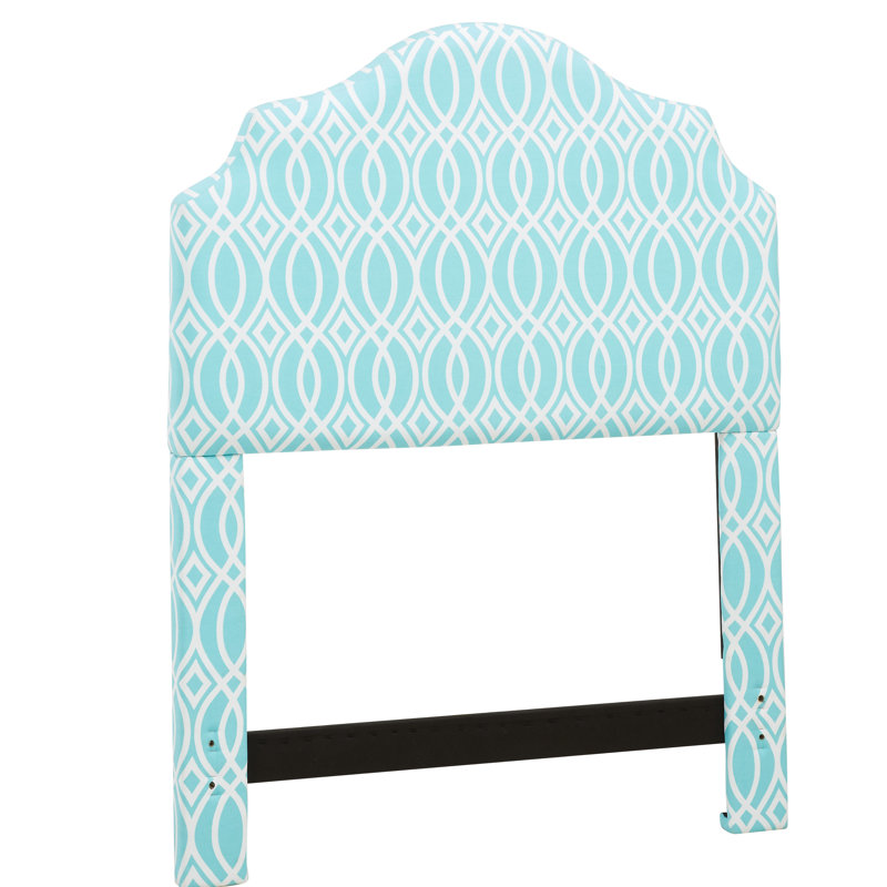 Tête de lit tapissier Feltman, Double/Grand, Bleu sarcelle