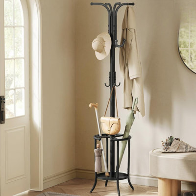 Freestanding 12 - Hook Coat Rack