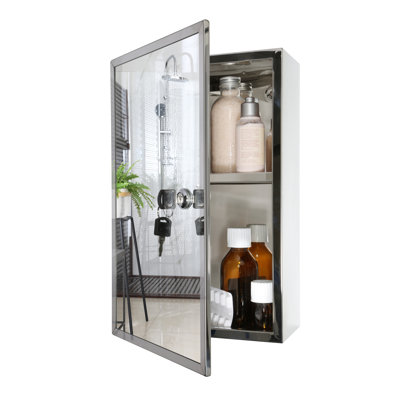 Fife 245.11mm W 400.05mm H Medicine Cabinet Mirror 1