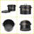 Set Of 3 Potato Onion Garlic Storage Bins Vegetable Containers Food Containers, Black