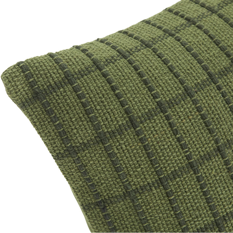 Coussin décoratif Kincaid, Green, Square 22", Polyester