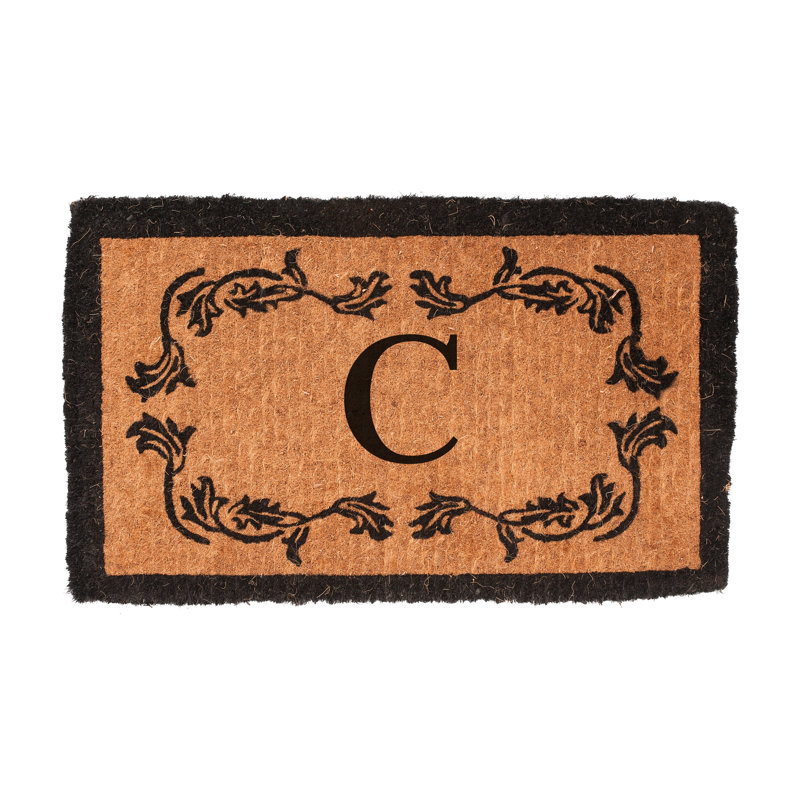 Balmer Floral Outdoor Doormat, Rectangle 2' x 3'3", C