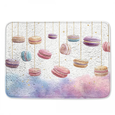 Tapis de bain Macarons suspendus avec étoiles