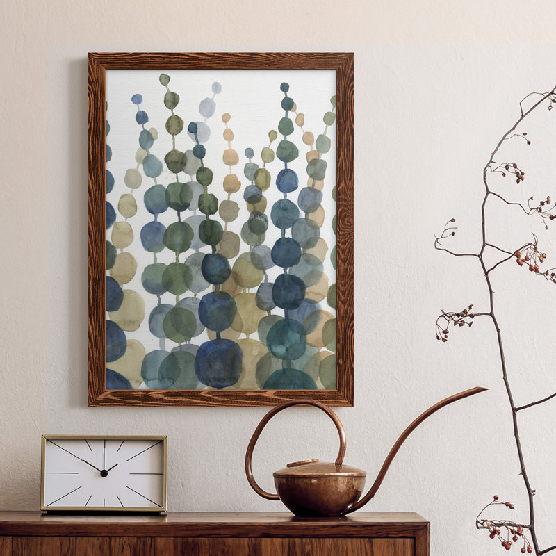 «Pompom Botanical II», toile encadrée de qualité supérieure - prête à être accrochée, H 31 po x l 44 po x P 1 po, Érable