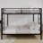 Bunk Bed Frame Queen Size Multi-Functional Square Tube Iron, Robust Metal Material Frame Resists Wear-1665473648-1665473661