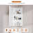 23.6 H Medicine Cabinet with Mirror 3 Shelves-748369402