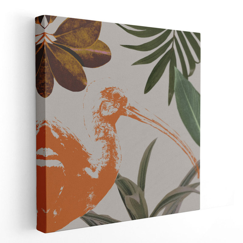 «Tropical Bird VI», reproduction d'art sur toile, H 12 po x l 12 po