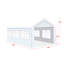 Abri de voiture robuste de 3 m x 6 m (10 pi x 20 pi) - Construction triangulaire stable, piquets d'ancrage, parois latérales amovibles et antirouille