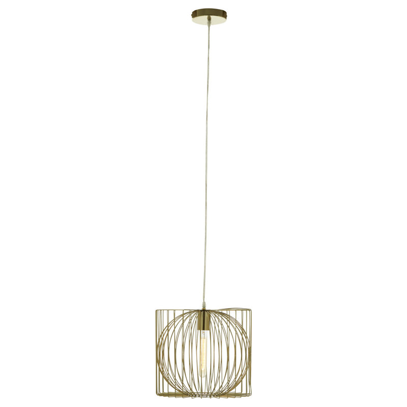 Midwest 1 - Light Gold Geometric Pendant
