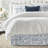 Tinsley Bluebell Cotton Bedskirt-109715472-109715480