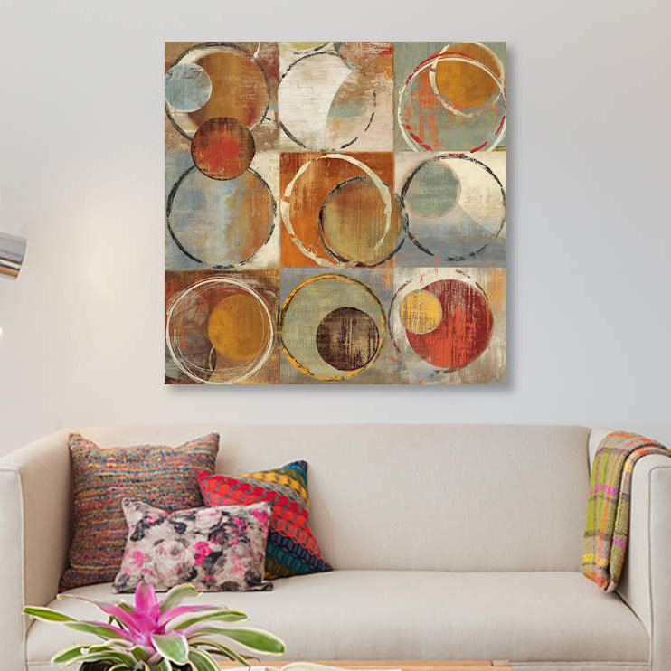 « luster iv », impression sur toile, H 18 po x l 18 po x P 1,5 po, Pas de tapis, Toile tendue