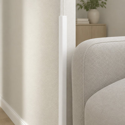 MP10069 Corner Shield, 2-3/8 In. X 48 In., Plastic Construction, White
