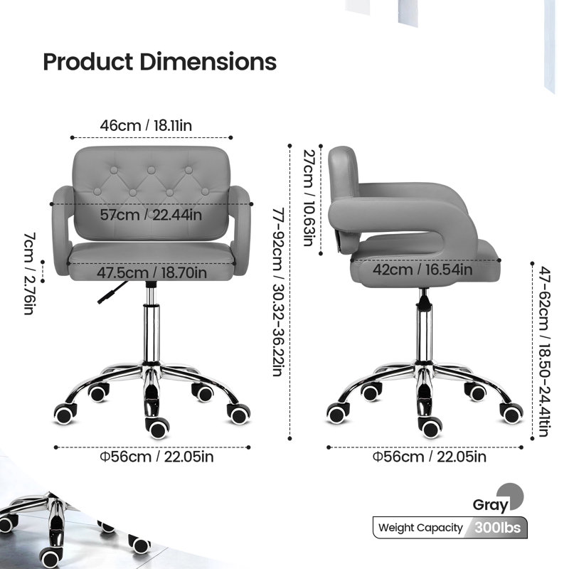 Office Chair, Grey