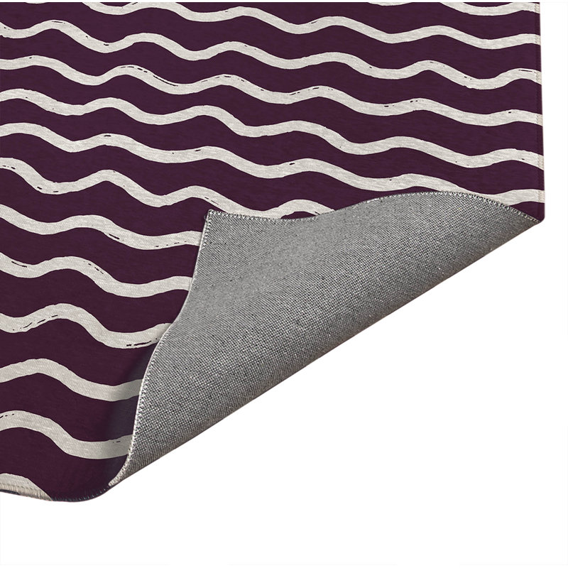Paillasson Wiggle Row, Aubergine, L 60 po x L 84 po