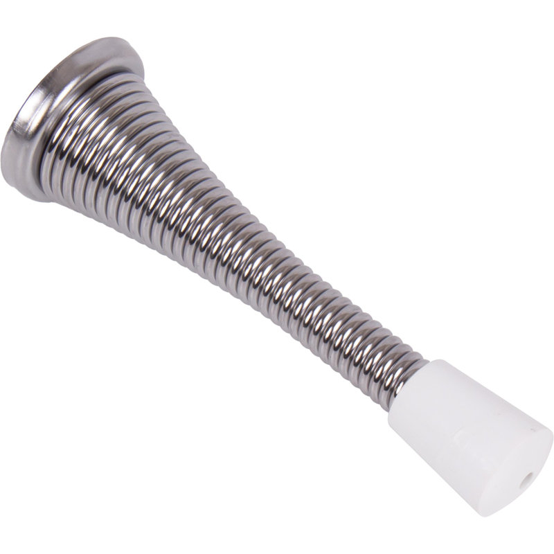Butoir de porte en acier, Chrome brillant