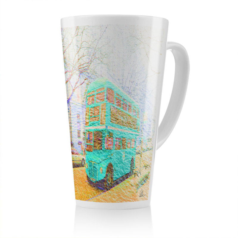 London Bus Latte Mug, Green