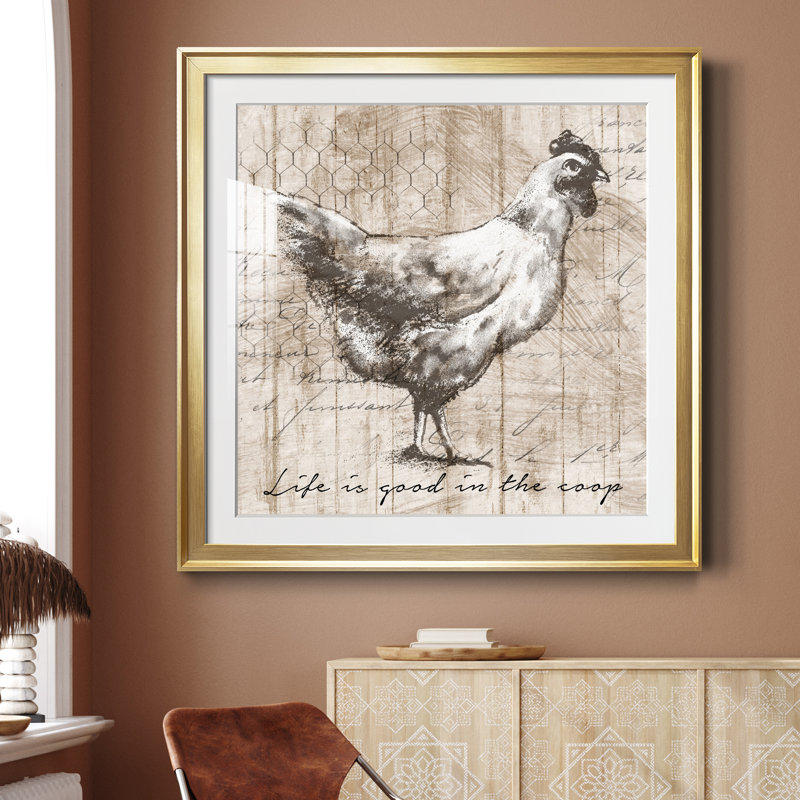 Farm Farm - Impression de cadre photo sur papier, Encadrement doré, H 34,5 po x l 34,5 po x P 1,5 po