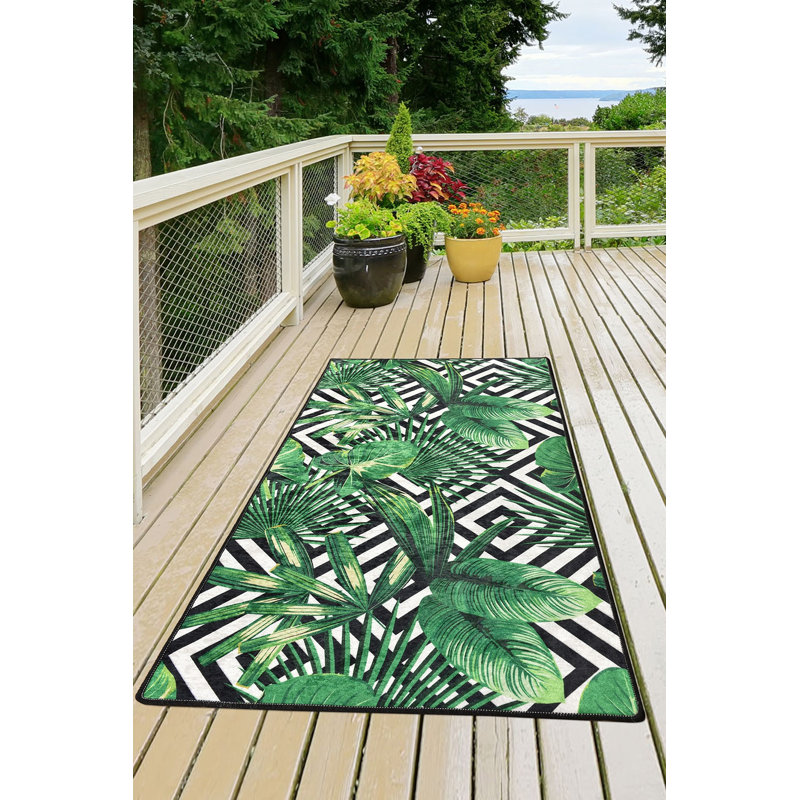 Antibacterial Non-Slip Area Rug, 100% Polyester, 47.2 x 70.9 inches | 0.16 in Pile Height, Machine Washable, Durable Felt Base | Perfect for Living Room, Bedroom, & Dining Room | Soft, Stylish, and Easy to Maintain