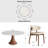 Spiro 9Pcs Round Solid Wood Dining Stylish Set With Sintered Stone Table, 8 Comfortable Upholstered Chairs-1079514645