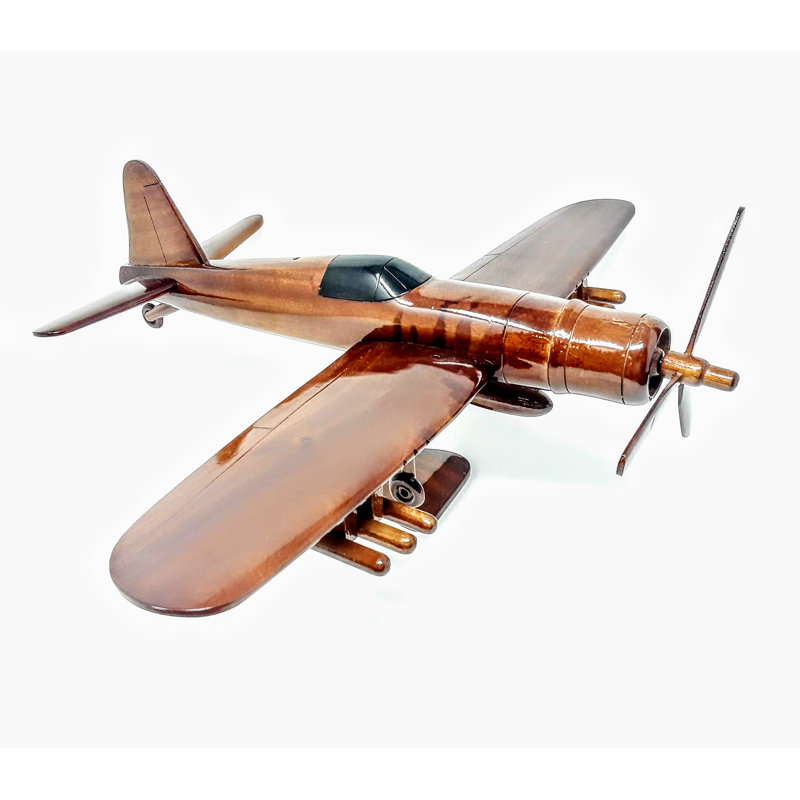 Maquette d'avion en bois Seychelle Corsair-F4U