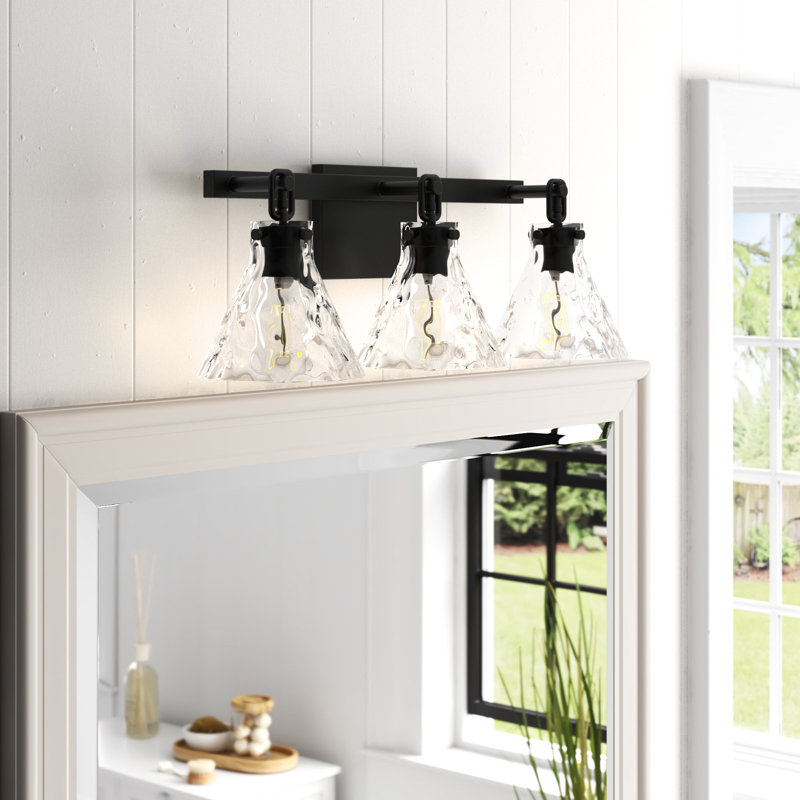 Trombetta 3 - Light Dimmable Bathroom Vanity Light, Matte Black