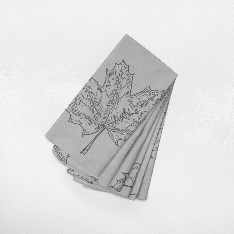 Serviette 17 po Laremy, gris