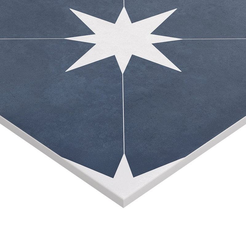 Polaris 9 in. x 9 in. Matte Porcelain Floor and Wall Tile (10.76 Sq. Ft. / Case), Navy