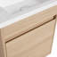 Ensemble de meuble-lavabo simple 17,39 po avec plateau en résine Quenna