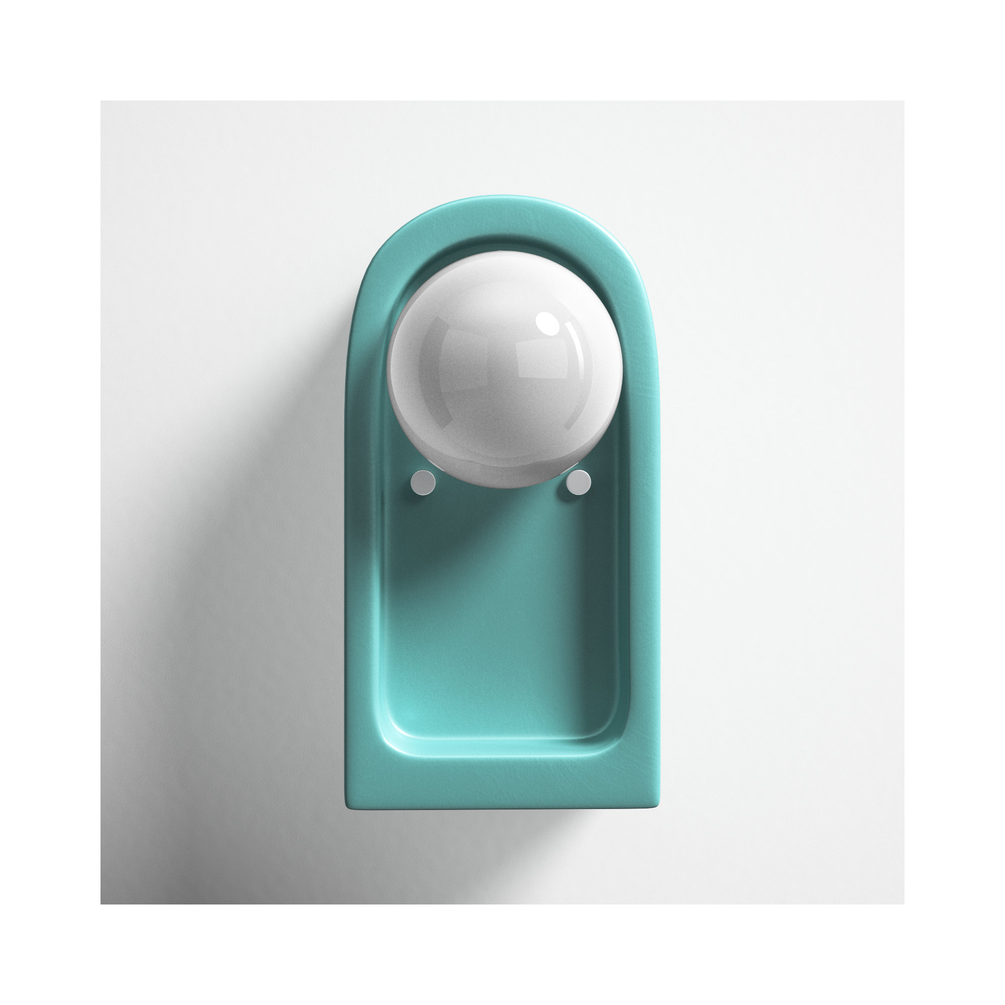 Rosalino Single Light Ceramic Dimmable Flush Mounted Sconce, Reflecting Pool