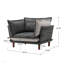 Fauteuil surdimensionné en chenille de style moderne avec coussins double face et support réglable, pour plus de confort et de polyvalence dans n'importe quelle pièce-95584151