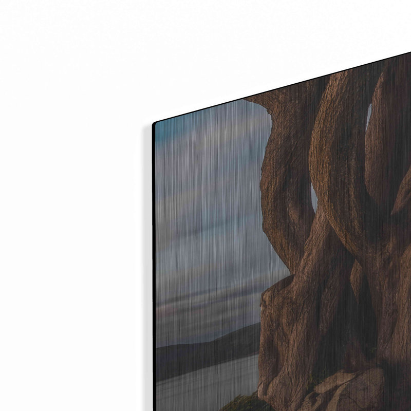 «Entre les arbres» par Bruce Getty, art mural en métal, H 36 po x l 24 po
