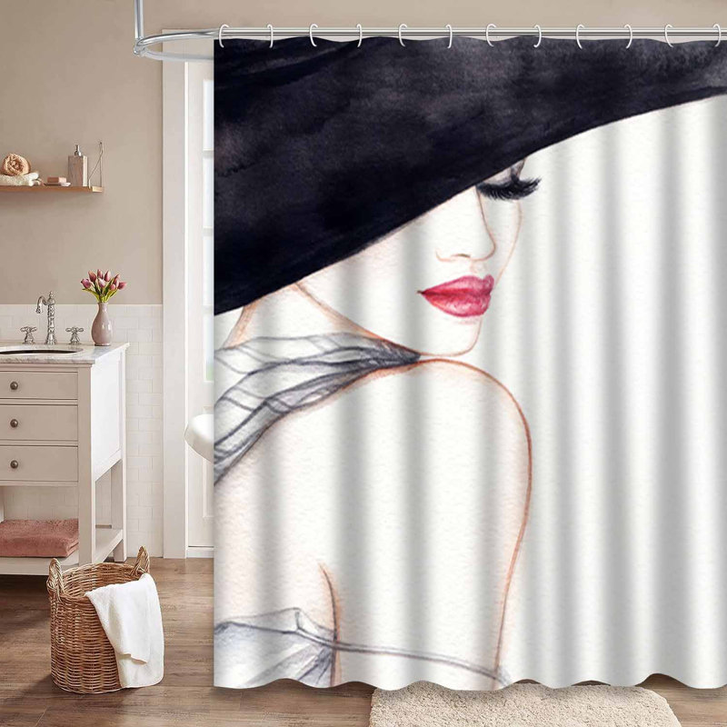 Rideau de douche Elegant Lady Fashion, L 72 po x l 72 po