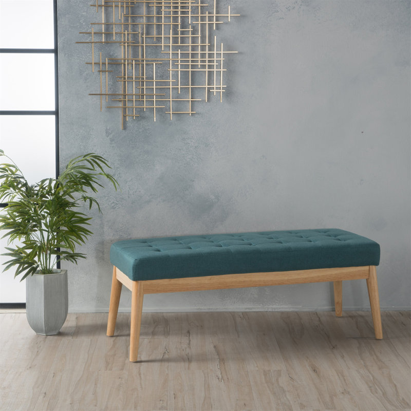 Versatile Ottoman Bench With Modern Design For Various Spaces, Teal